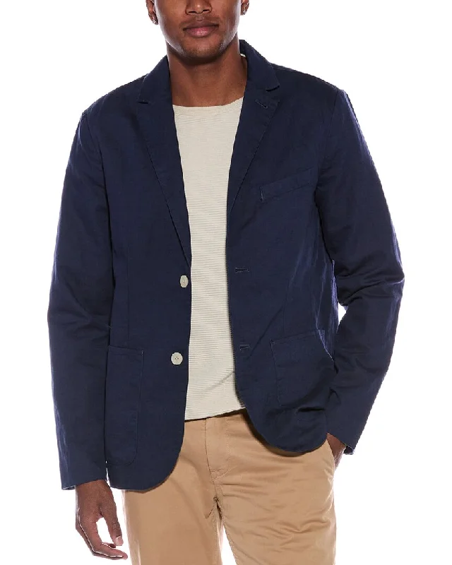 Men's high-performance softshell jacket-Onia Linen-Blend Canvas Blazer