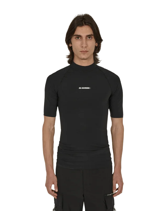 Logo Rash Guard Black