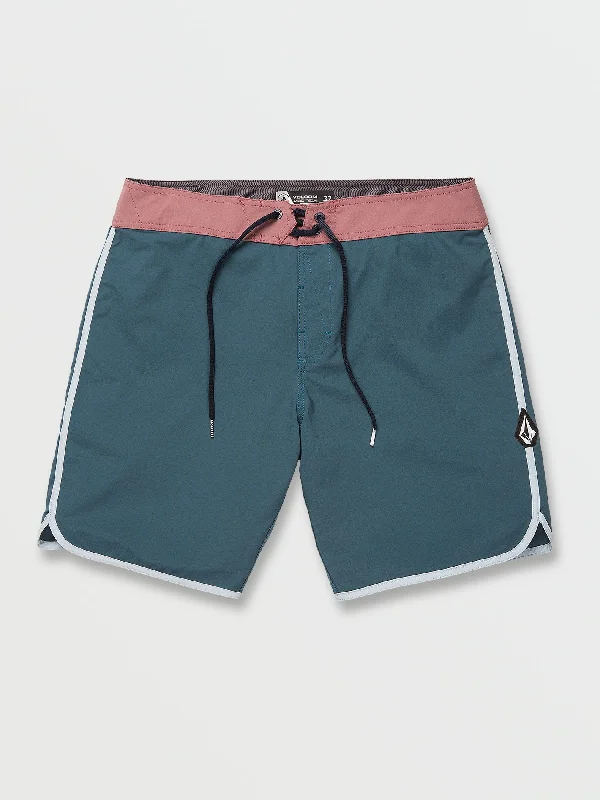 Men's soft shorts-Scallop Mod-Tech Trunks - Cruzer Blue