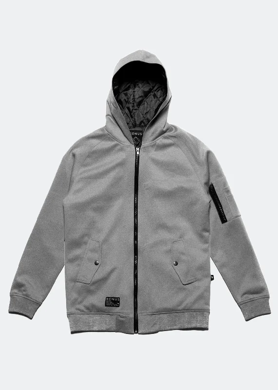 Men's camping hoodie-Konus Men's 3 Pocket Hoodie Jacket