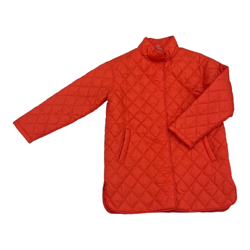 Men's functional anorak-Jacket Puffer & Quilted By Time And Tru In Orange, Size:M