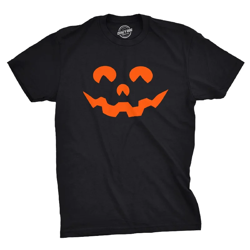 Cartoon Eyes Pumpkin Face Men's T Shirt