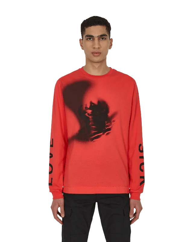 Treated Longsleeve T-Shirt Red