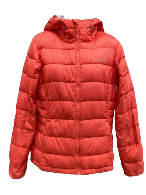 Men's antibacterial raincoat-Jacket Puffer & Quilted By Columbia In Red, Size: M