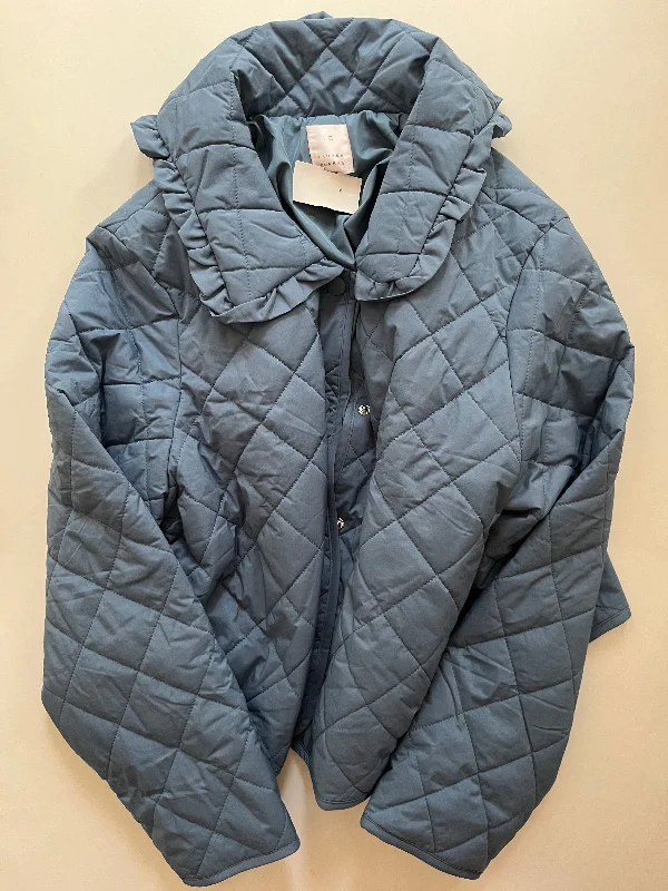 Men's comfortable utility jacket-Jacket Faux Fur & Sherpa By Lc Lauren Conrad In Blue, Size: Xl