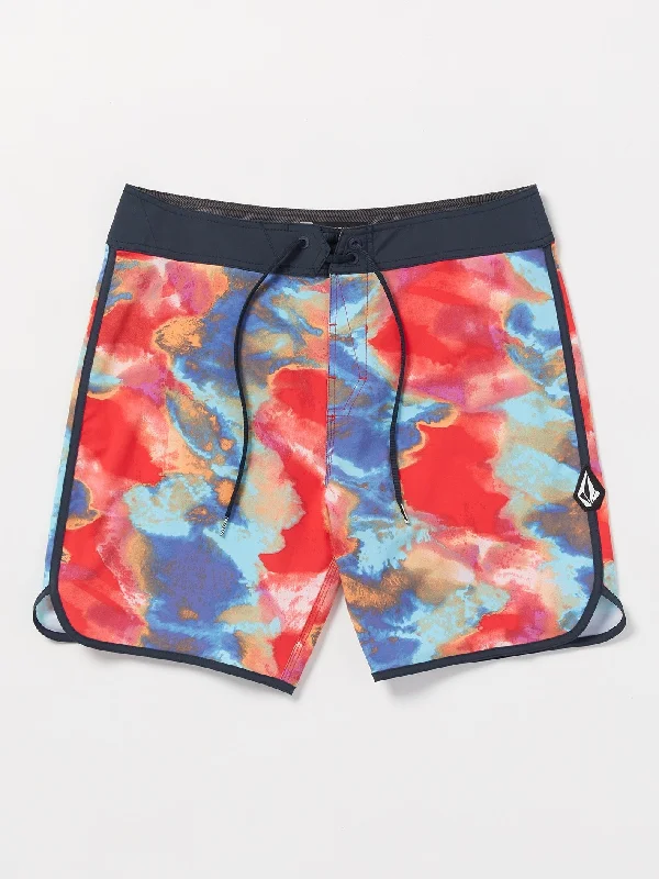 Men's breathable shorts-Funday Scallop Mod-Tech Boardshorts - Navy