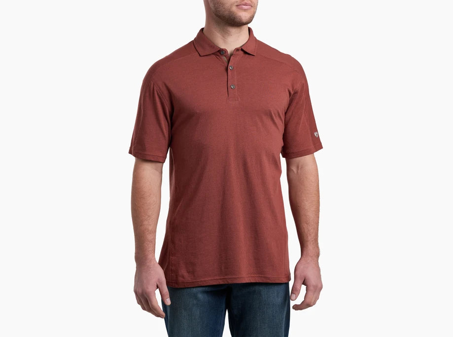 Men's budget polo shirt-Brazen Kuhldry Polo - Sundried Tomato