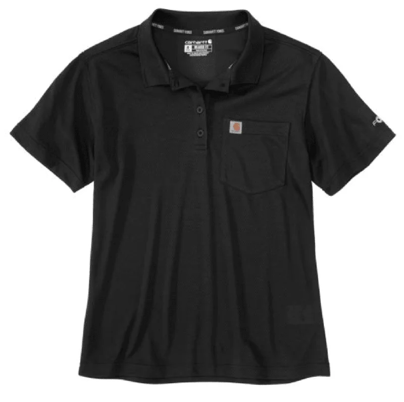 Men's value polo shirt-Force Cotton Pocket Polo Shirt - Black