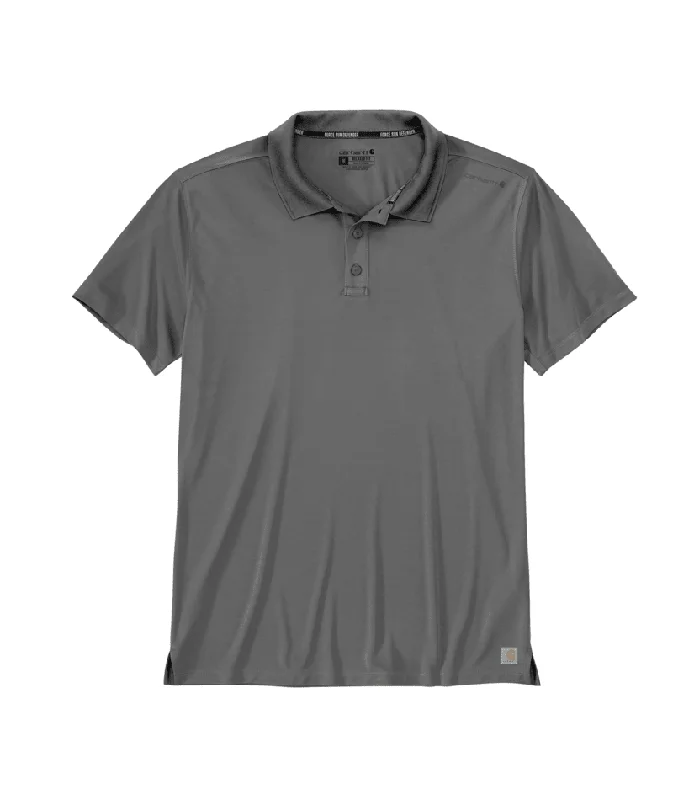 Men's unique polo shirt-Force Sun Defender™ Relaxed Fit Lightweight Short-Sleeve Polo - Steel